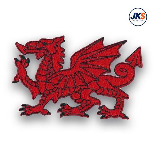 10 x Welsh Red Dragon Iron on Patch