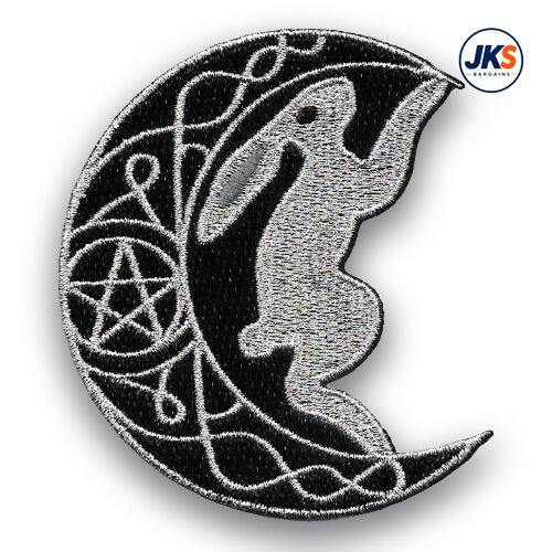 Moon Hare Iron on Patch