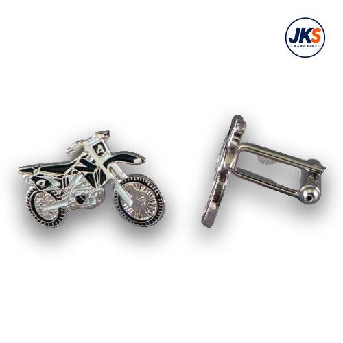 Black Trials - Motocross Motorbike Cufflinks