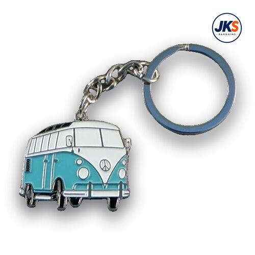 10 x Campervan Blue Keyrings