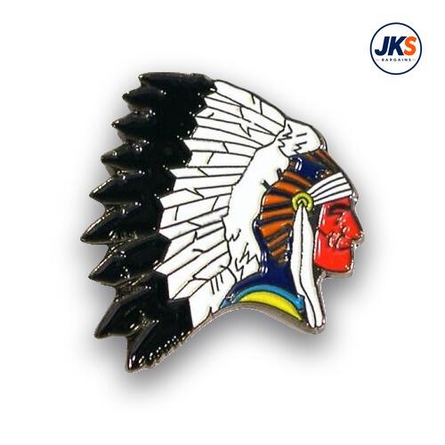 Indian Chief Head Pin Badge
