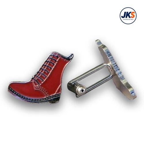 DM Style Boot Brown Cufflinks