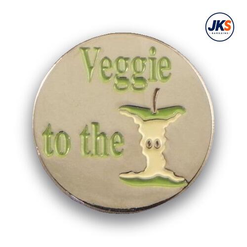 Veggie to the core Pin Badge