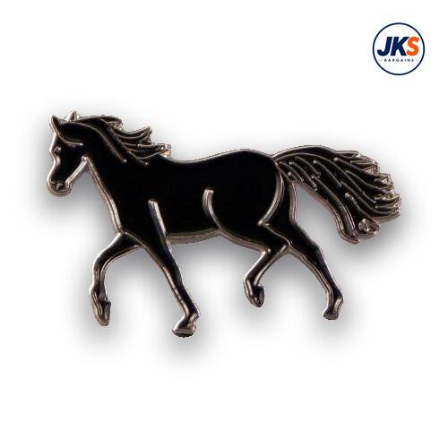 20 x Black Horse Pin Badges