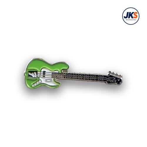 20 x Green Electric Guitar Pin Badges