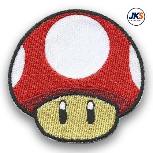 Mario Mushroom Iron on Patch