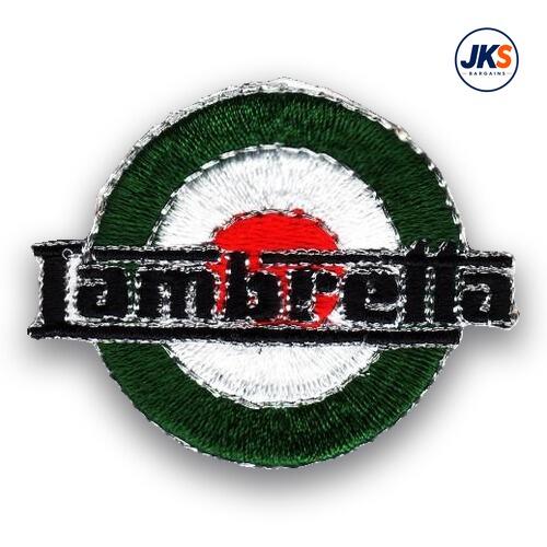 10 x Lambretta Roundel In Italian Colours Iron on Patch