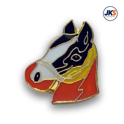 Horse Head Pin Badge