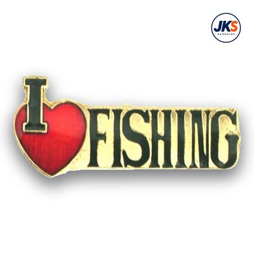 I Love Fishing (Style 2) Pin Badge