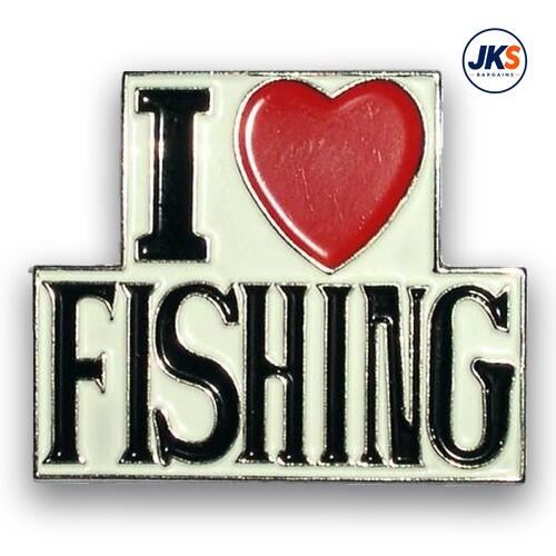 I Love Fishing Pin Badge