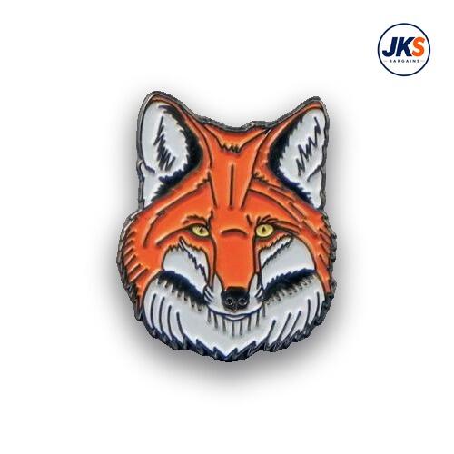 Fox Head Pin Badge
