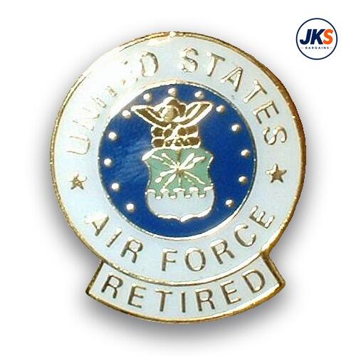 US Air Force Retired Pin Badge