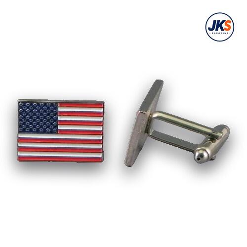 10 Pairs x USA - American Flag Cufflinks