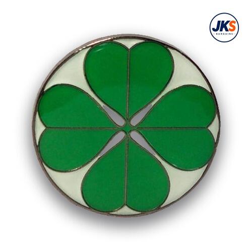 Four Leaf Clover Pin Badge
