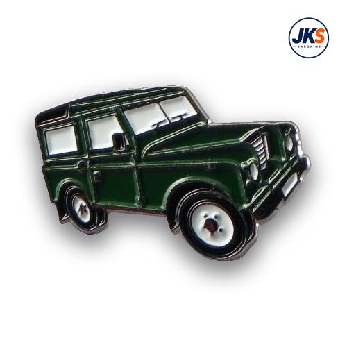 Green 4x4 Vehicle Pin Badge