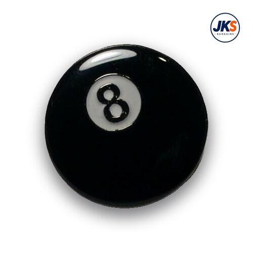20 x 8 Ball Pool Pin Badges