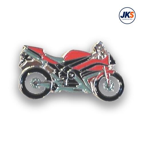 20 x Red Sports Motorbike Pin Badges