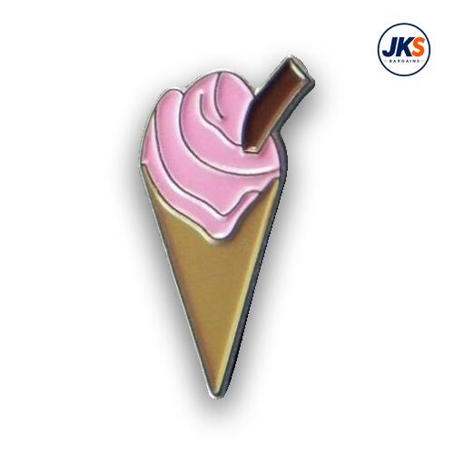 20 x Strawberry Ice Cream Pin Badges