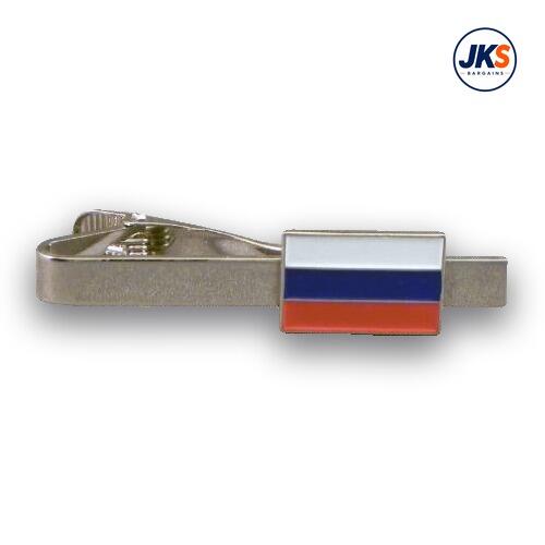 10 x Russian Flag - Flag of Russia Tie Clips