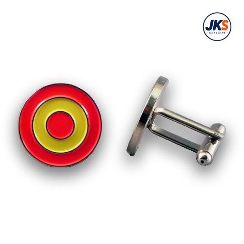 10 Pairs x MOD Roundel in Spanish colours Cufflinks