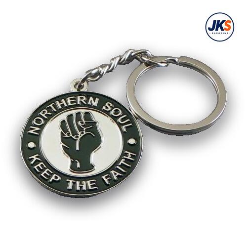 10 x Northern Soul Keep The Faith Keyrings