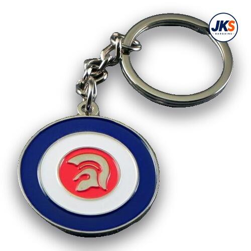 10 x MOD Roundel with Trojan Helmet Keyrings