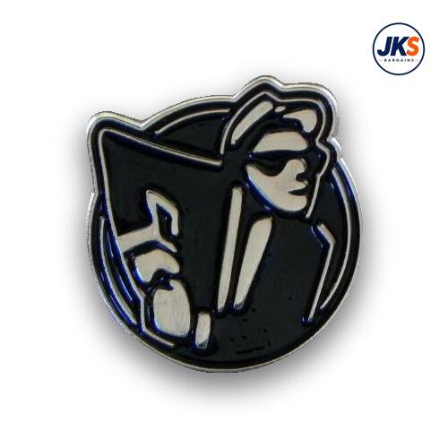Ska Man Head and shoulders Pin Badge