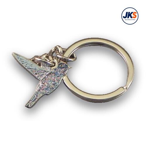 10 x Humming Bird Blue Keyrings