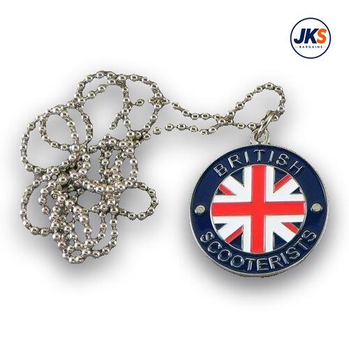 10 x British Scooterists Pendant - Chains