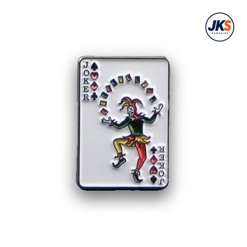 Joker Playing Card Pin Badge
