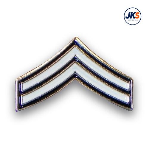 Corporal Stripes Pin Badge