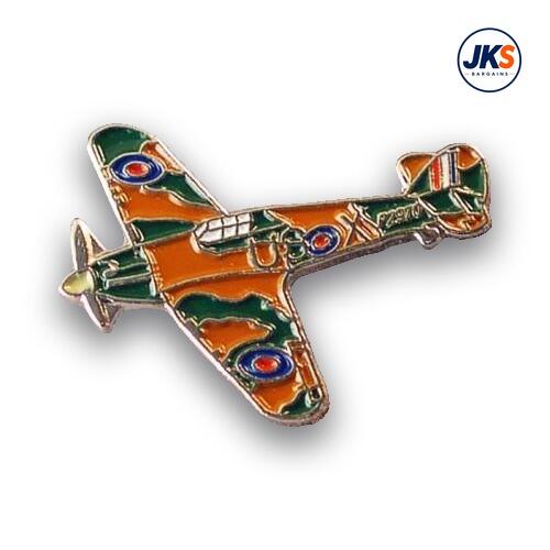 WWII Hurricane Plane Pin Badge