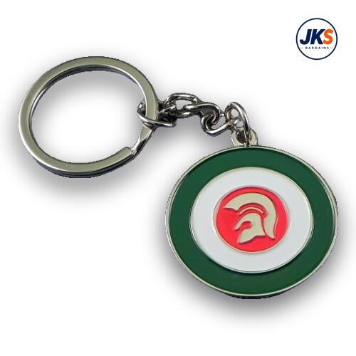 Trojan Roundel In Italian Colours Keyring