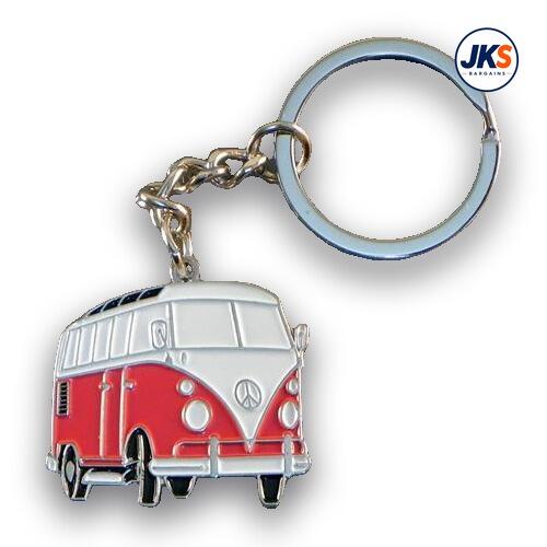 Campervan Red Keyring