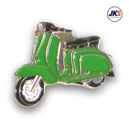 Green Scooter Pin Badge