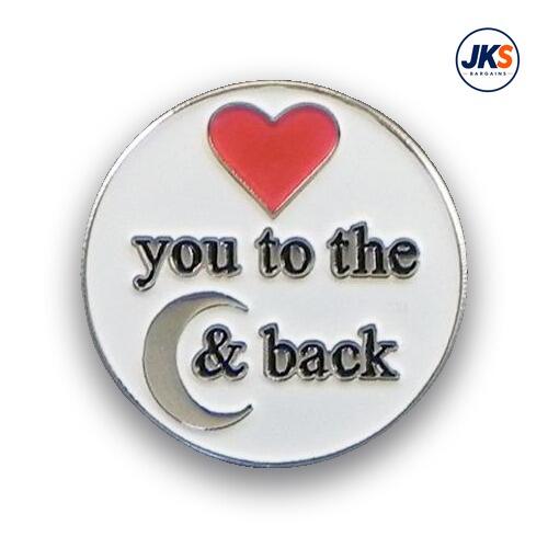 Love you to the moon & back Pin Badge