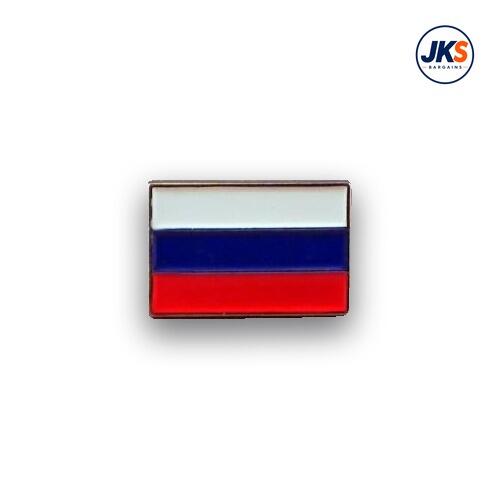 20 x Russian Flag - Flag of Russia Pin Badges