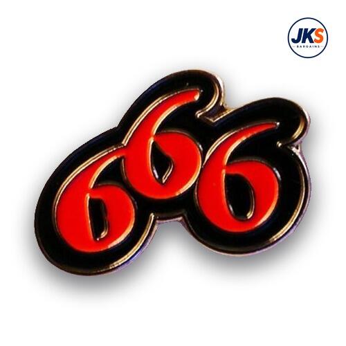 20 x 666 Pin Badges