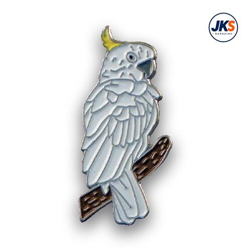 20 x Cockatoo - Parrot Pin Badges