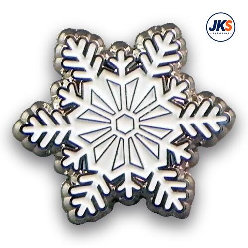 20 x Snowflake Pin Badges
