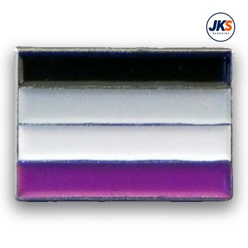 Asexual Flag Pin Badge