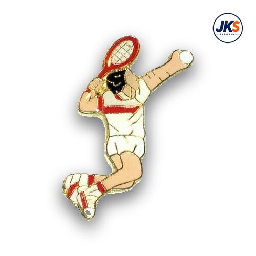 Tennis Player Pin Badge