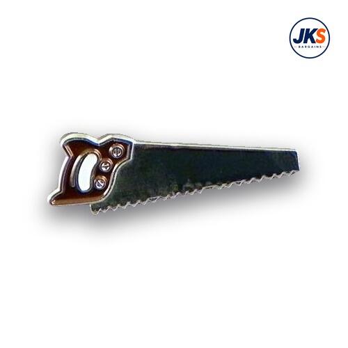 Wood Saw Pin Badge