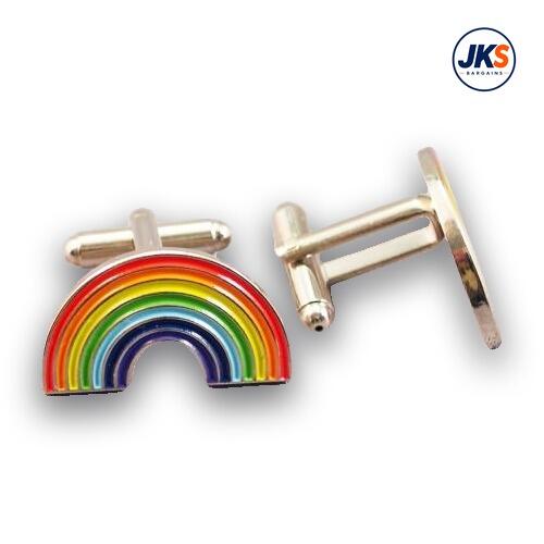10 Pairs x Rainbow Cufflinks