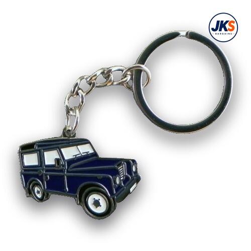 10 x 4x4 Vehicle Blue Keyrings