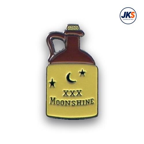 Moonshine Jug Pin Badge