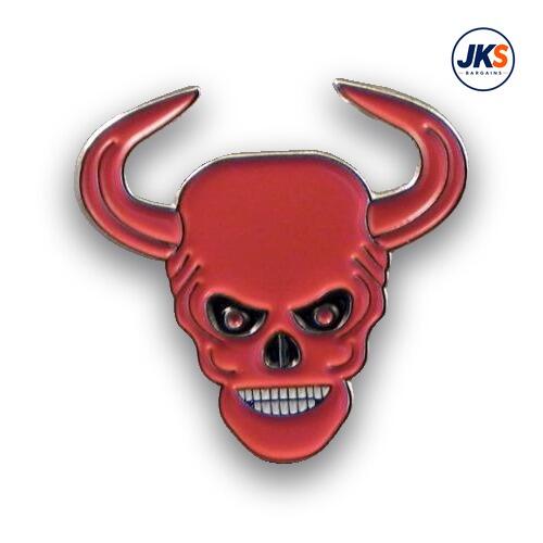 Devil Head Pin Badge