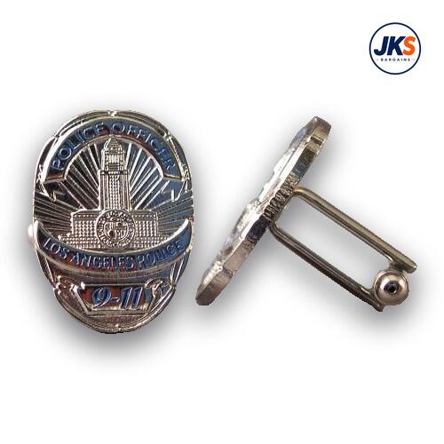 LA Police Badge Cufflinks
