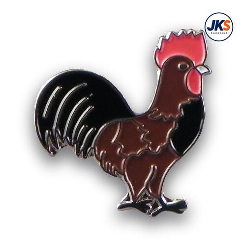 Cockerel - Rooster (style 2) Pin Badge