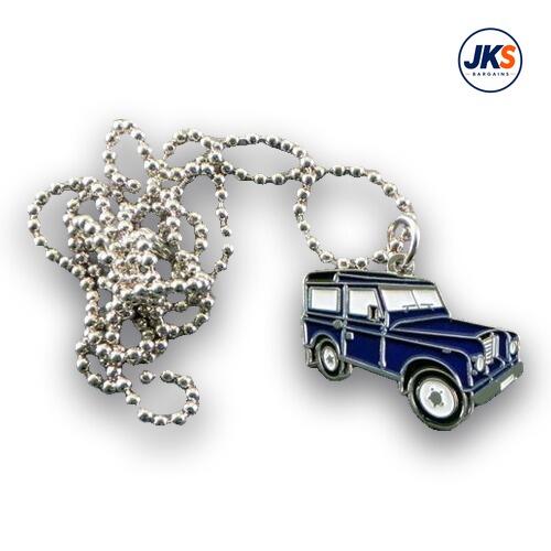10 x 4x4 Vehicle Blue Pendant - Chains